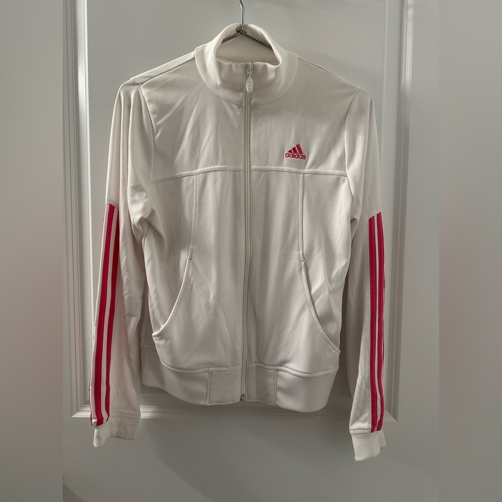 Adidas 3 Stripe‎ Pink Jacket